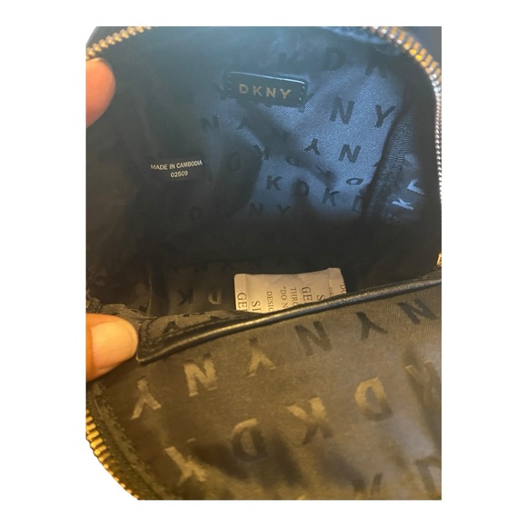 DKNY Bryanna Mini Stylish Black and Cream Backpack - Picture 10 of 14